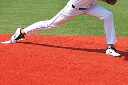 Pitcher Stride off of Baseball Mound